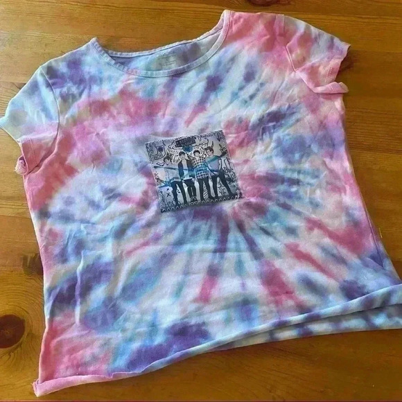 Cropped tie dye 5 Seconds of Summer T-shirt - Picture 1 of 7